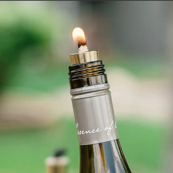 Afterglow Wine Bottle Stopper Candle Wick Use I door or Outdoor - Picture 2 of 4